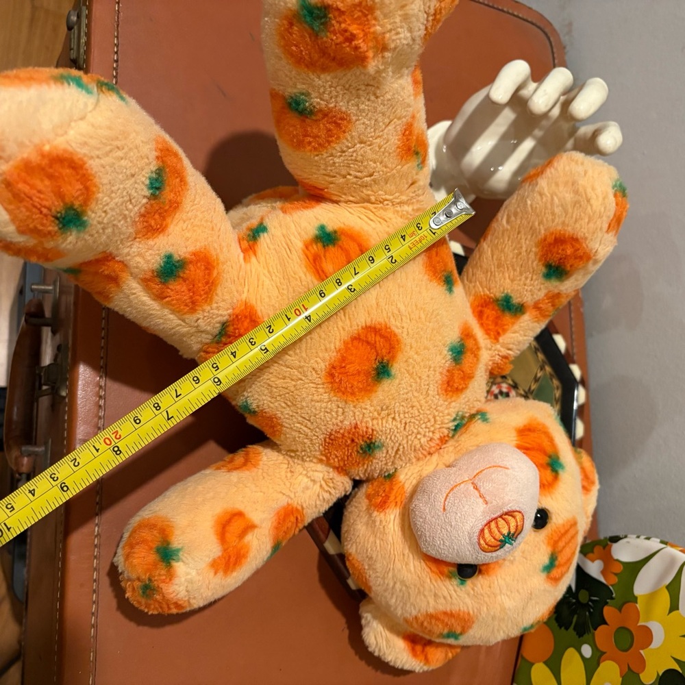 Build A Bear Pumpkin Nose Retired 2012 Teddy Bear Fall Halloween Retired BAB - Picture 9 of 9
